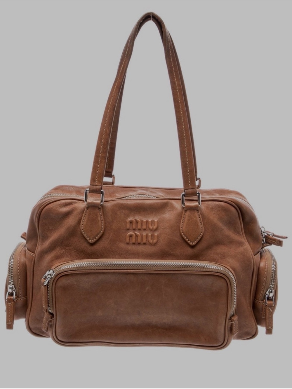 Miu Miu pocket brown bag